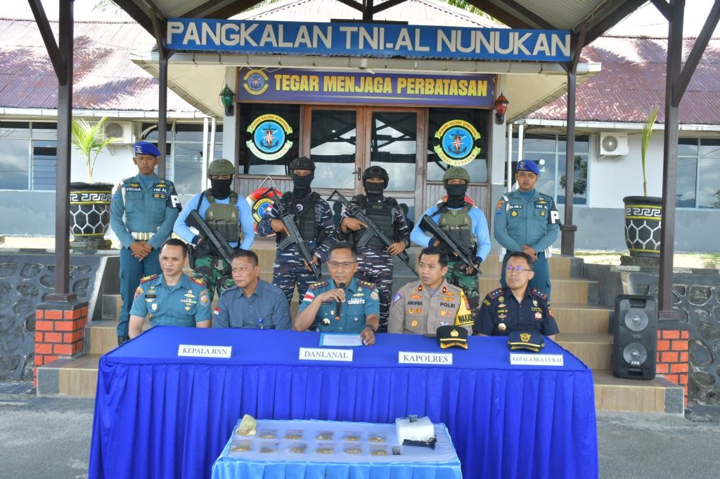 PENYELUNDUPAN NARKOBA JARINGAN INTERNASIONAL BERHASIL DIGAGALKAN PRAJURIT TNI AL